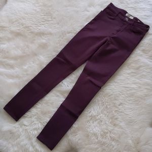 NWOT bullhead burgundy high rise jeans